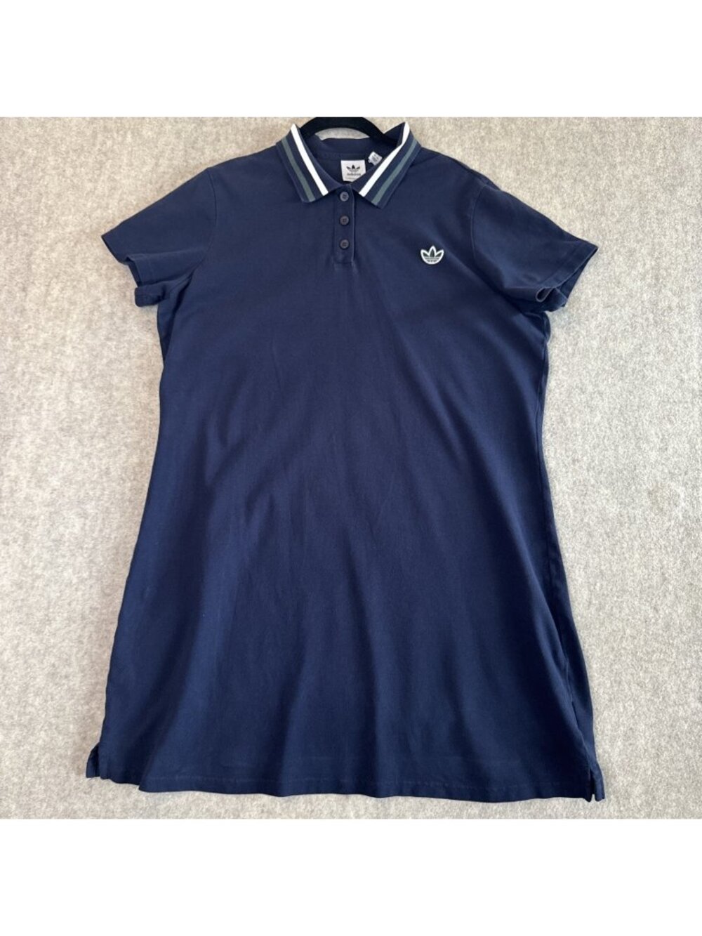 adidas Originals Polo Dress Womens XL Navy Limited 50th Anniversary Trefoil